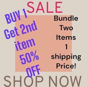 Buy one get 1/2 off closet wide sale!